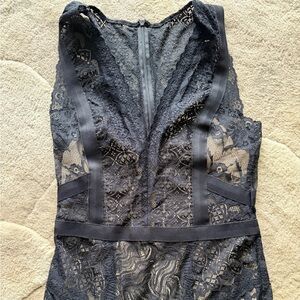 Elegant Black Lace Dress